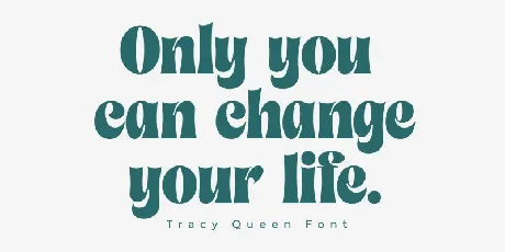 Tracy Queen font