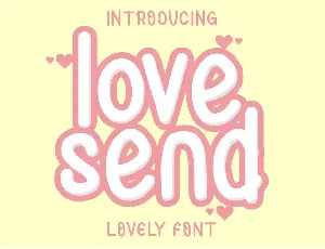 Love Send font