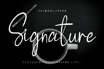 Signature Script font