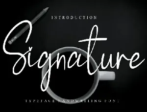 Signature Script font