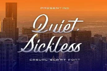 Quiet Sickless Script font