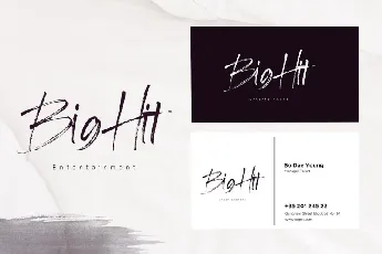 Hi Morgane Brush font