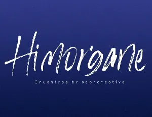 Hi Morgane Brush font