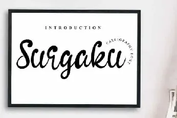 Surgaku Calligraphy font