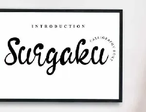 Surgaku Calligraphy font