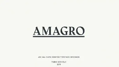 Amagro font