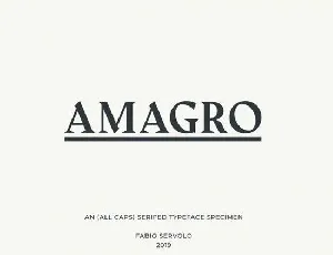 Amagro font