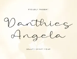 Danthies Angela font