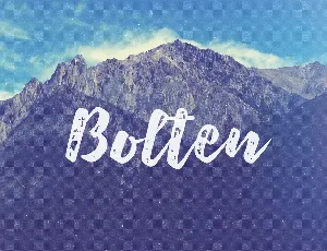 Bolten Free font