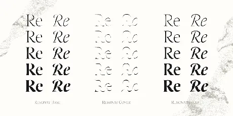 Resonay font