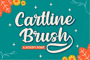 Cartline Brush font