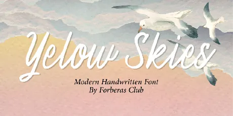 Yellow Skies Demo font