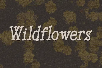 Wildflowers font