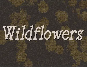 Wildflowers font