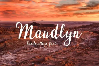 Maudlyn font