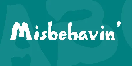 Misbehavin' font