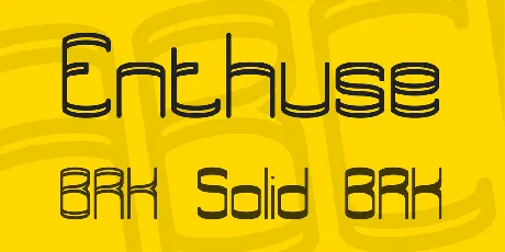 Enthuse font