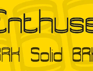 Enthuse font