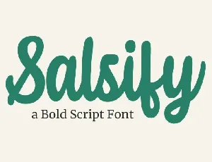 Salsify Handwritten font