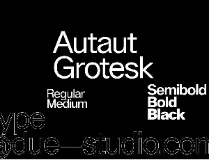 Autaut Grotesk Family font