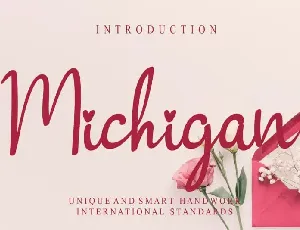 Michigan Script font