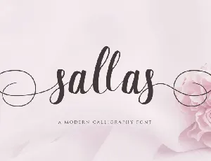 Sallas Modern Calligraphy font