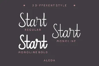 Aleda Handwritten font