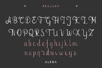 Aleda Handwritten font