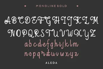 Aleda Handwritten font