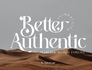 Better Authentic font