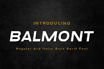 Balmont font