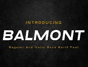 Balmont font