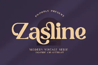 Zasline font