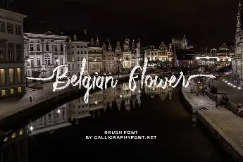 Belgian Flower Demo font