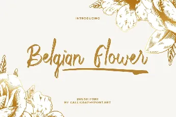 Belgian Flower Demo font