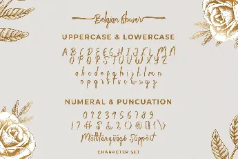 Belgian Flower Demo font