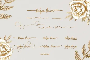 Belgian Flower Demo font