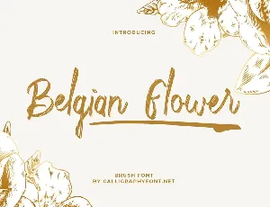 Belgian Flower Demo font