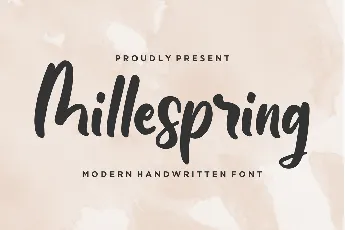 Millespring font