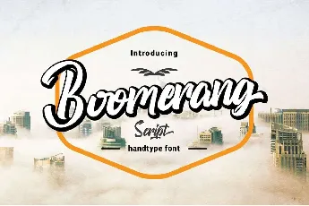 Boomerang font