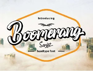 Boomerang font