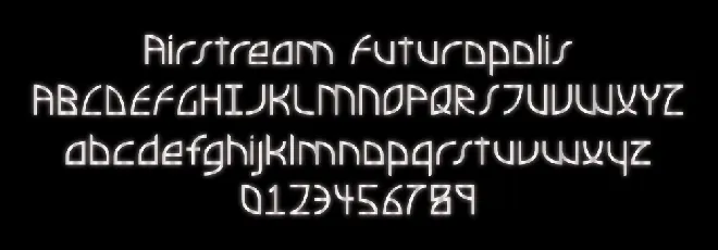 Airstream Futuropolis font