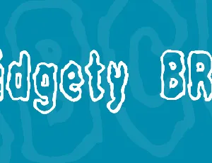 Fidgety BRK font