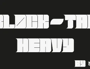 BlockTag-Heavy font