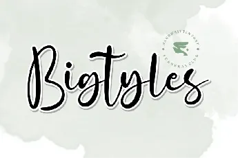 Bigtyles font