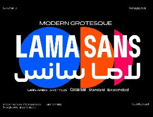 Lama Sans Family font