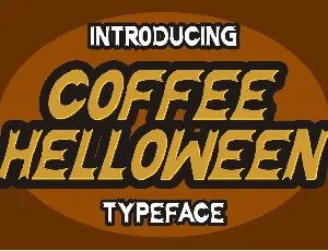 Coffee Halloween font