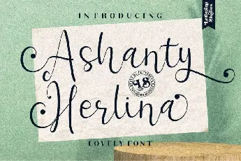 Ashanty Herlina Script font