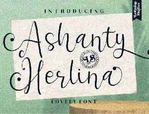 Ashanty Herlina Script font