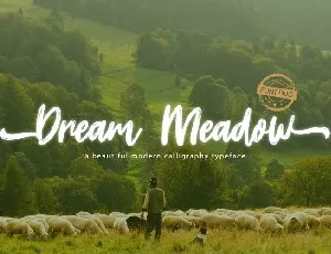 Dream Meadow Brush font